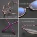 Zukky Anti-Blue Light Glasses for Women - Purple Oval Lens Hollow Temple Metal Frame Reader AM21 (Size: 1.5x) | Stylish Eye Protection - Buy Online on GoSupps.com