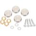 KVSERT 16 mm Stainless Steel Mirror Screw Cap (48 Pieces) - Buy Online on GoSupps.com