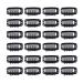 24 pcs/lot 32mm 9-teeth Metal Wig Clips Wig Hair Extension Clips Wig Snap Clips for Hairpiece Wig Accessories Clips (Black) 32mm 24pcs Black
