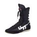 Day Key Wrestling Shoes Boxing Boots Rubber Sole Combat Training Shoes for Men&Women&Children Kids 8.5 Black