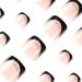French Tips Press On Toenails Artificial Toenails False Toenails Full Cover Toe Nails-Shiny Toenails Decor for Women False Toenails French Style Artificial Short Toenails Full Cover Toe Nails Gifts - Buy Online on GoSupps.com