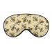Yellow Bee and Honeycomb Sleep Mask Eye Cover for Sleeping Blindfold with Adjustable Strap Blocks Light Night Travel Nap for Men Women