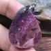 Natural Ruby Zoisite Pendant - Rare Red & Green Crystal Jewelry for Luck & Wealth - 31x25mm - Unique Gift for Men & Women - Buy Online on GoSupps.com