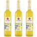 H llinger Sirop de Limoncello Bio Sans Alcool Pack de 3 Bouteilles en Verre de 500ml Ratio de Dilution 1:9 Pour Cocktails et Boissons Rafra chissantes