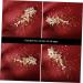 minkissy 1 PC Rhinestones Women Brides Flower Woman Dress Pearl Hair Hairpin Clip Golden Party Wedding Handmade Accessories Bridal Crystal Photo Side Rhinestone Prop Accessory Girl - Buy Online on GoSupps.com