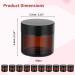 10-Pack 60ml Amber Glass Cosmetic Containers - Refillable Brown Ointment Jars for Creams Lotions & Essential Oils - Buy Online on GoSupps.com