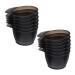 Mikinona 12 Pi ces Bols de Teinture Plastique pour Salon Bols M langeurs R sistants pour Coloration et D coloration des Cheveux Outils Professionnels pour Coiffeurs et Usage Domestique