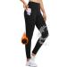 Baleaf thermo leggings women with bags hiking leggings compression fitness pants high waist running trousers long outdoor pants water-repellent XL AA-27in-5 pocket black