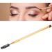 Verdant Touch Double Ended Eye Brush Double Ended Eyebrow Eyelash Brush Angled Brow Makeup Cosmetic Brush Wood Color - Buy Online on GoSupps.com