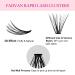DIY 3D Effect Melt Flare Lashes Extension - 30 Roots D Curl 8-16mm Mix Tray - Reusable False Lashes - Natural Individual Lashes - 30P-Cluster 0.07-D - Buy Online on GoSupps.com