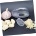 OUNONA 1pc Garlic Press Condiment Handheld Meat Food Processor Garlic Tool Fruit Food Veggie Vegetable Household Food Processer Garlic Stainless Steel Manual 11.5X7.5X5.5CM Grey - Buy Online on GoSupps.com