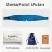 ATreebag Mulberry Silk Sleep Mask for Men & Women - Adjustable Blackout Eye Cover in Peacock Blue - Ideal for Sleep, Travel, Yoga - Large Size - Buy Online on GoSupps.com