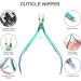 ACWOO 4 in 1 Cuticle Nippers with Pusher | Heavy Duty Stainless Steel Manicure Tools | Nail & Toenail Clippers for Damaged Nails - Titanium - Buy Online on GoSupps.com