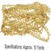 AVFORA Ethnic Handcrafted Waist Chain-10 Yards Gold Plated Belly Chain with 8 Leaf Flower Design Polished for Belly Dance Costume Accessories and Ethnic Jewelry - Buy Online on GoSupps.com