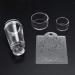 FRCOLOR Clear Jelly Nail Art Stamp & Scraper | Double-Ended Silicone Manicure Tools for Stunning Stamped Nail Art - International Shipping Available - Buy Online on GoSupps.com