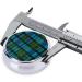Buy Blue and Green Scottish Tartan Mini Round Pill Box | 3-Compartment Pill Organizer for Travel Home & Office | Portable Medicine Case - Buy Online on GoSupps.com