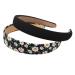 6PK Assorted Non Slip Headbands for Women and Girls - Flower, Pearl, Twisted Designs in Black and White Solid Colors - Buy Online on GoSupps.com