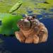 Nanga Bawa Animal Fountain Spitter Carp and Hippo Garden Water Feature Statue Pond Sprinkler Resin for Swimming Pool Spitter Ornaments ation Brown 16x12x10cm - Buy Online on GoSupps.com