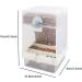 Komunj Transparent Food Dispenser for Budgies Canaries Nymphensitties & Finches Durable Seed Container - Buy Online on GoSupps.com