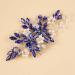 Kercisbeauty Some Blue Crystal Hair Comb for Wedding Brides Bridesmaid Women Silver Hair Piece for Special Occasion (Blue) - Buy Online on GoSupps.com