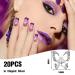 20-Piece Alloy Butterfly Nail Charms | DIY Nail Art Decorations | Silver Craft Accessories - Buy Online on GoSupps.com
