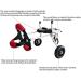 Dog Wheelchair Two Wheels Adjustable Pet Wheelchair Light Weight Easy Assemble Dog Cart Hind Legs Rehabilitation for Small Dog Puppy Cat- Wheelchair for Back Legs X-Small - Buy Online on GoSupps.com