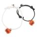 ABOOFAN 2 Pcs Girl Bracelet Jewelry Halloween Bracelet Jewelry for Girl Pumpkin Charm Bracelet for Decor Halloween Bracelet for Girl Metal Little Pumpkin European and American