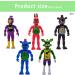 5PCS Night Bear Mini Figures Freddy's Cake Toppers Cake Decoration Mini Freddy's Figures Set for Boys Girls Birthday Party Babay Showers Celebration Supplies - Buy Online on GoSupps.com