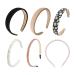 6 Pieces Stylish Women's Headbands Women's Non-slip Headbands Pearl Headbands Elegant Headbands Daisy Headbands Comfortable Wide Headbands