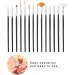 Nail Drawing Pen 15 DIY Nail Art Pen Tool Set Durable Nail Brush for Professional and Personal Use - Buy Online on GoSupps.com