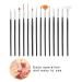 15pcs Painting Brush Set - DIY Nail Art Manicure Tools for Detailed Dotting & Line Drawing - International Shipping Available - Buy Online on GoSupps.com
