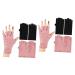 FRCOLOR 4 Pairs Uv Gloves Manicure Gloves Anti Uv Nail Art Supplies Hand Gloves for Protection Nail Gloves Uv Shield Glove Gloves for Gel Manicure Nails Gel Cotton Anti Gloves Anti-uv