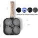 TREGOO Pan Non-Stick Frying Pot Pan Steak Egg Pancake Thickened Omelet Pan Wooden Handle Pan for Kitchen Utensils - Buy Online on GoSupps.com
