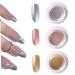 Chrome Nail Polish Metallic Gel Nail Polish 3 Grams Fast Drying Metallic Nail Polish Long Lasting 3D Gel Nail Art Chrome Gel Polish for Nail Painting Design 3PCS