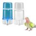 2pcs Plastic Bird Feeder Parrot Water Feeders Parrot Water Dispenser Pet Bird Plastic Water Clip for Bird Cage Accessories Large Capacity Design