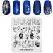 KADS Nail Stamping Plate Chinese Style Nail Art Stamp Template bamboo Lotus DIY Image Template Manicure Stamping Plate Stencil Tools (CN024) - Buy Online on GoSupps.com