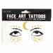Gold Glitter Metallic Face Tattoo Sticker for Makeup, Dancers & Parties - Buy Online on GoSupps.com