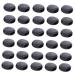 Gatuida rubber band 500 pieces elastic plastic buckle with round cutting buckle elastic cutting buckle adjustable mask buckle button for face mask mask rope regulator 1x1cm