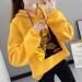 Bigfanshu Womans Tops Winter Fashion Blouse Hoodies Character Print Sweatshirt Yellow - Buy Online on GoSupps.com