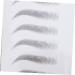 FOMIYES 4 Pcs 3d Eyebrow Stickers False Eyebrows Spray Talcum Imitation Eyebrow Template Eyebrow Trimming 6d 1 count (Pack of 1) Blackx2pcs - Buy Online on GoSupps.com