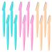 JSDOIN Eyebrow Razors Precision Sharpness for Trimming and Shaping Eyebrows - Multipurpose Exfoliating Face Razor and Eyebrow Shaper - Eyebrow Razor Pack of 12 (Eyebrow Razors)