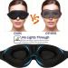 Soft Black Sleep Mask for Men & Women - Light Blocking Eye Cover for Travel & Daily Use - Buy Online on GoSupps.com