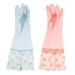 Sibba Dishwashing Cleaning Gloves - 2 Pairs Long Cuff, Flock Lining, Reusable Non-Slip Rubber Gloves for Kitchen, Laundry & Gardening - Buy Online on GoSupps.com