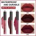 3Pcs Dark Red Purple Matte 24-Hour Liquid Lipstick Set | Long-Lasting, Smudge-Proof, Waterproof Lip Gloss Gift Set | Matt Lipsticks for Women | Makeup Lipstick 06 - 0.21 Fl Oz (Pack of 3) - Buy Online on GoSupps.com