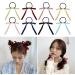 Limtula 2pieces Colorful Ribbon Bowknot Hair Scrunchies Elastic Hair Ropes Ponytail Holder Festival Woman Hair Supplies Black - Buy Online on GoSupps.com
