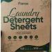 Travel Laundry Detergent Sheets Eco-friendly 300 Loads Fisroa Clothes Washing Detergent Sheets Plastic-Free Washer Sheets Fresh Linen Scent Liquidless Laundry Sheets Strips Tablet (Strong Linen)