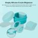 Travel Cosmetic Containers Silicone Travel Silicone Makeup Container Refillable Portable Empty Cream Jar for Travel Blue - Buy Online on GoSupps.com