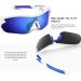 Polarized Sports Sunglasses - Bea CooL TAC Glasses for Baseball, Cycling, Running - White Blue - Buy Online on GoSupps.com