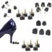 5 Pairs High Heel Shoe Repair Tips - Durable Non-Slip Caps | Replacement Heel Protectors in 5 Sizes (7-12mm) - U Shape Black - Buy Online on GoSupps.com