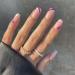 Sethexy French Short Square False Nails Collection Fashion Press on Nails Glossy Fake Nails 24Pcs Acrylic Stick on Nail Tips Barbie Pink